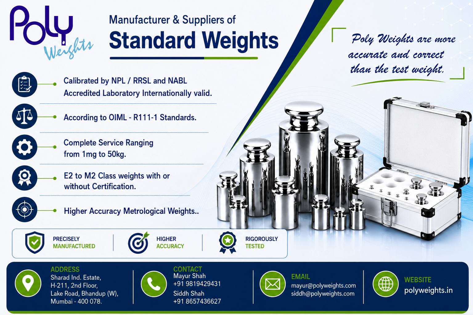 Poly Weights company brochure