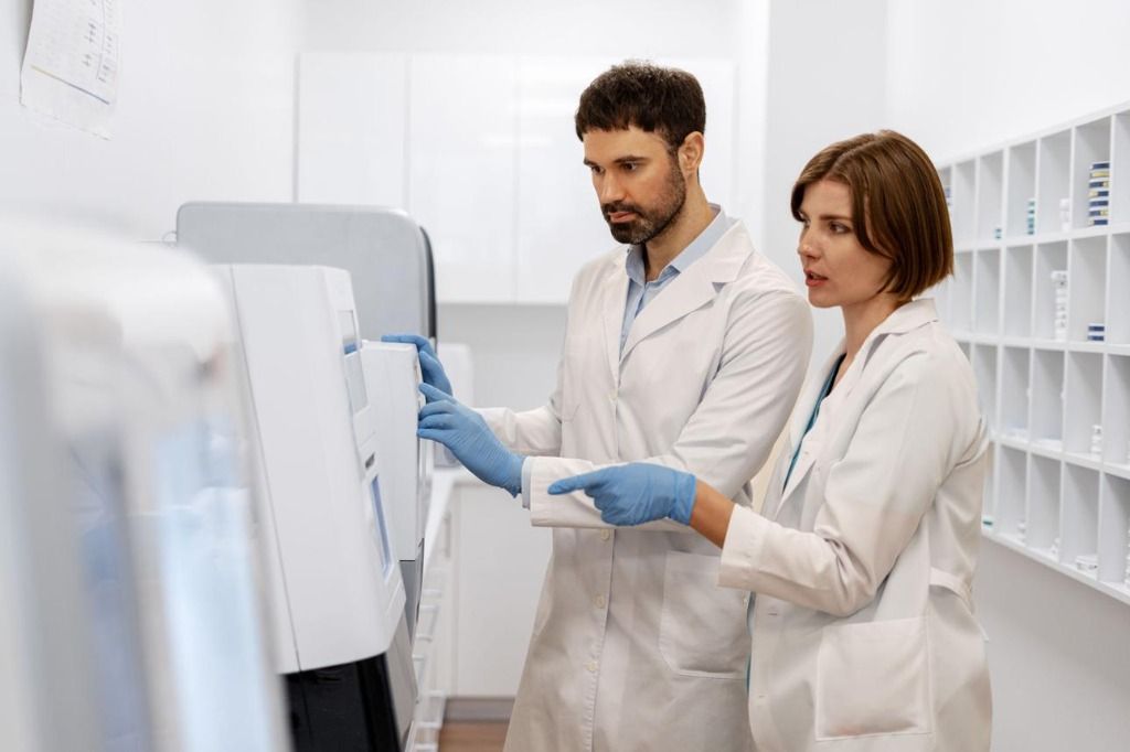Lab researchers