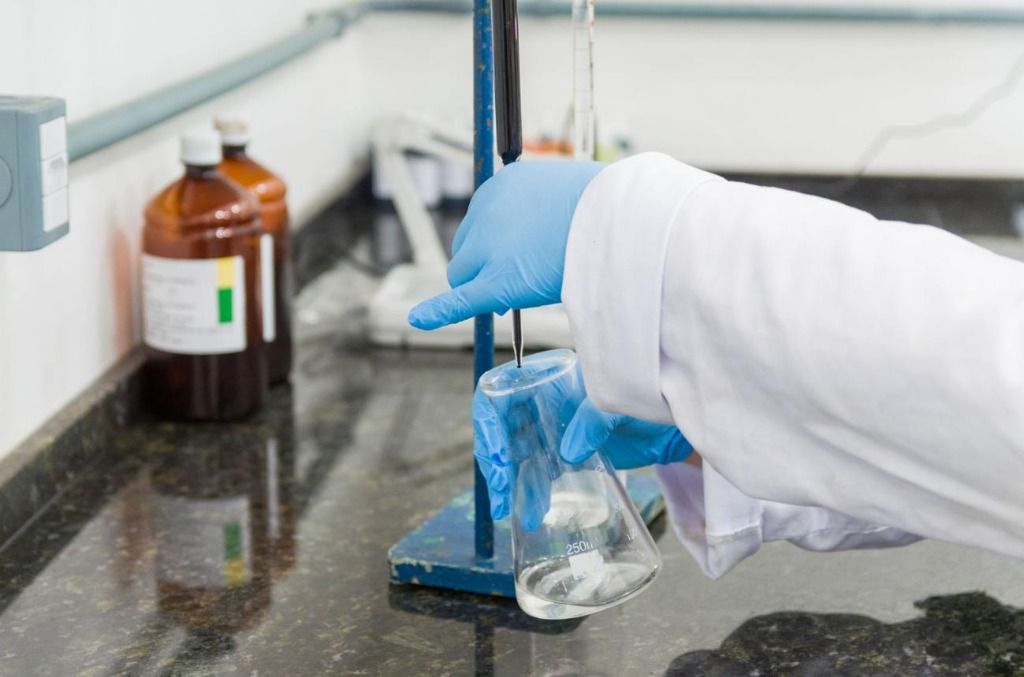Titration in progress