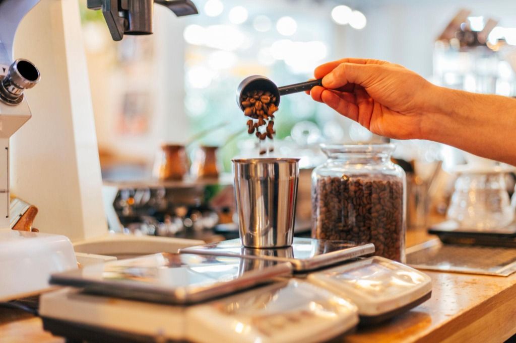 Coffee dosing scale