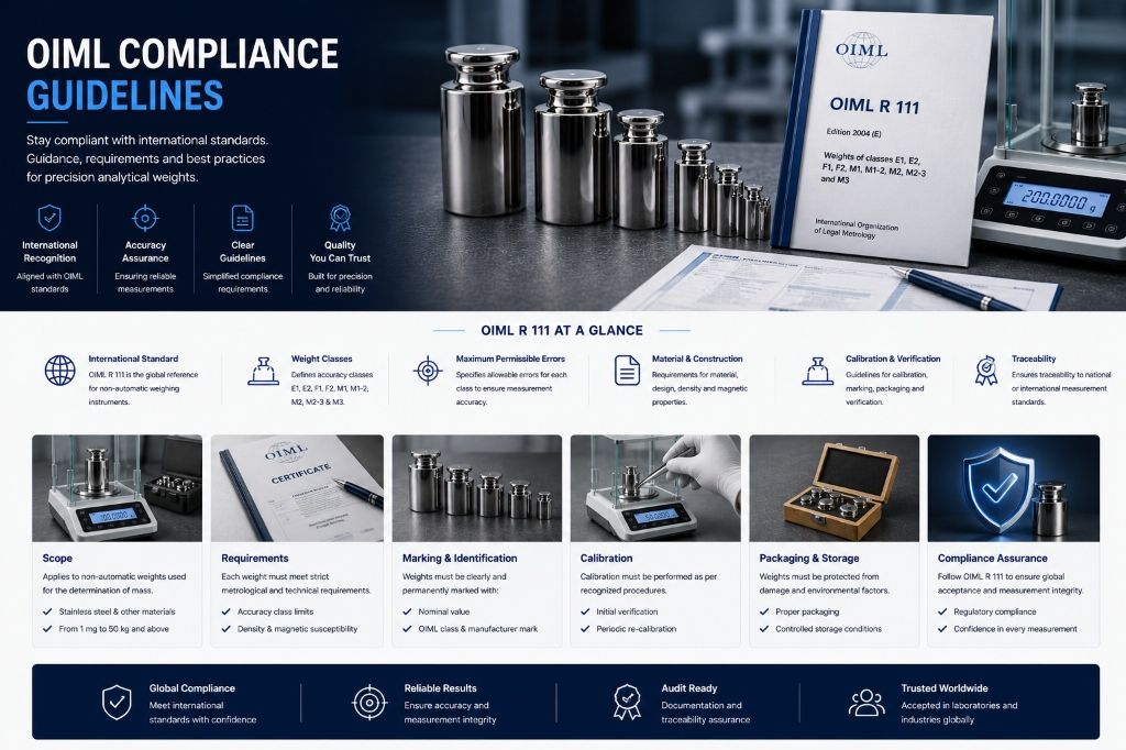 OIML R 111 compliance guidelines